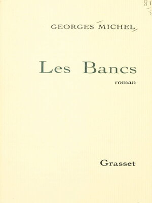 cover image of Les bancs